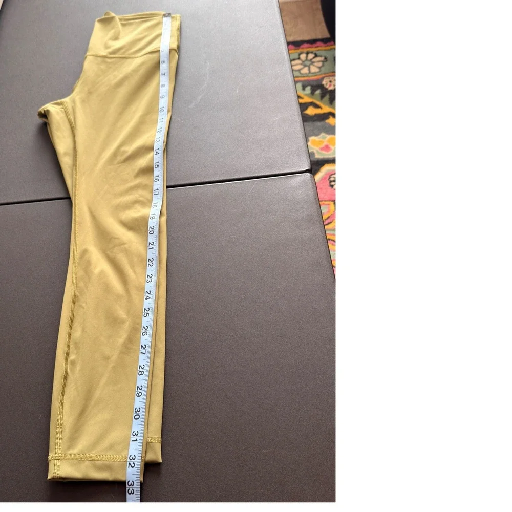 Lululemon Leggings Women's Green Active Workout Gym Stretch Compression Size‎ 6